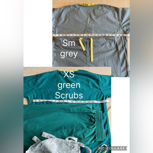 Medline | Tops | Gray Scrub Set Sm Green Scrub Set Xs Costume Idea ...